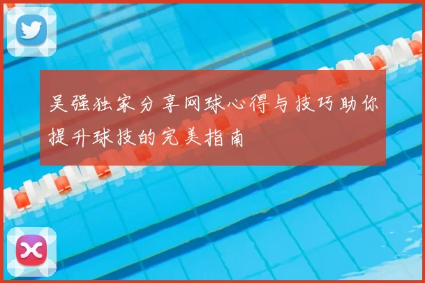 吴强独家分享网球心得与技巧助你提升球技的完美指南