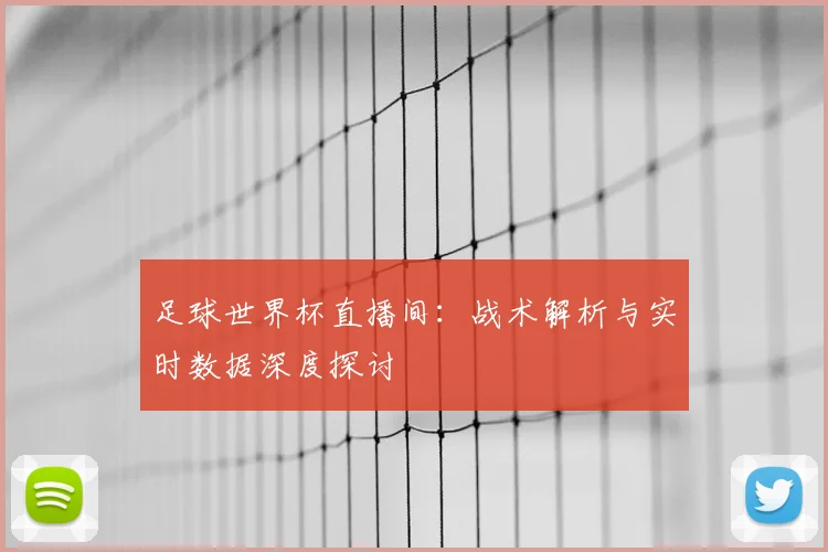 足球世界杯直播间：战术解析与实时数据深度探讨